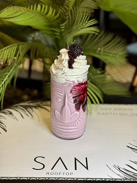 Bluberry Cream Cocktail